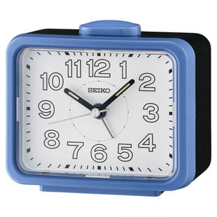 正品SEIKO日本精工钟表 安静学生儿童成人夜光闹钟QHK058/061