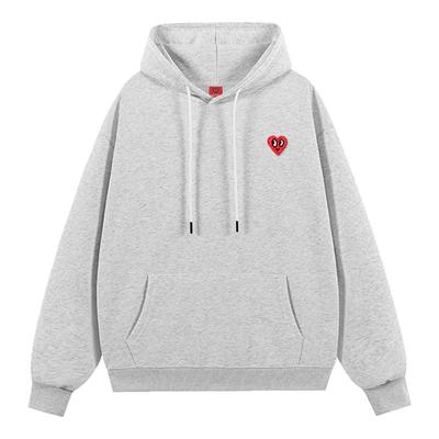 查尔斯桃心cleanfit卫衣男连帽