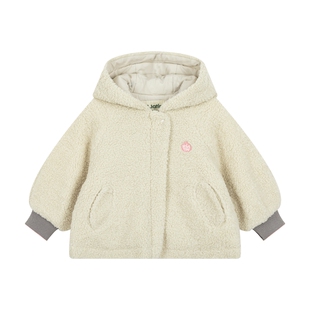 马拉丁童装儿童棉服冬装新款女小童可爱翅膀装饰蓬松柔软棉夹克