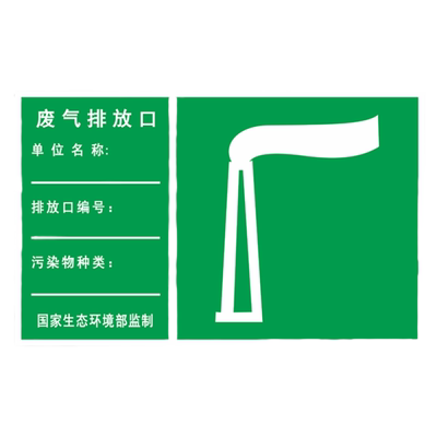 废气排放口雨水污水排放口标识牌