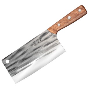 王麻子斩切刀锻打菜刀家用厨房切片厨师两用专用刀具切肉骨刀锋利