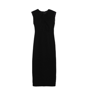 vilan/慧兰连衣裙女2025夏季新款时尚休闲优雅无袖收腰中长款裙子