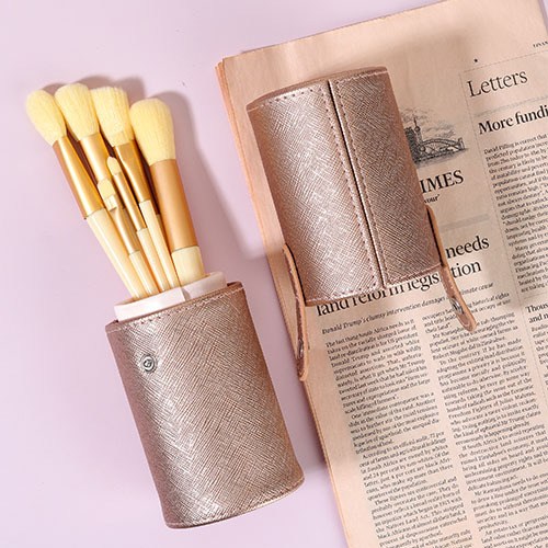 跨境化妆刷收纳眉笔筒收纳盒防尘化妆品眉笔桌面收纳梳妆台筒口红