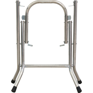 餐桌脚架折叠桌腿支架简易简约大排档桌架铁桌脚架子不锈钢圆桌架