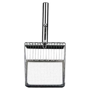 不锈钢猫砂铲猫屎铲子专用铲豆腐细孔网金属小孔矿砂铲二合一神器