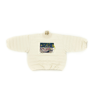 特价秋冬儿童女童男童宝宝上衣灰杏白贴布印花棉服罩衫外套