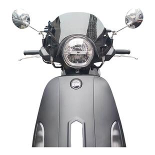 适用于三阳150飞度3飞度4前挡风玻璃改装配件飞度5竞技款护胸风挡