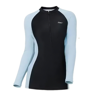 泳衣女新款连体平角游泳馆专用竞速防晒长袖爆款游泳衣成人泳装