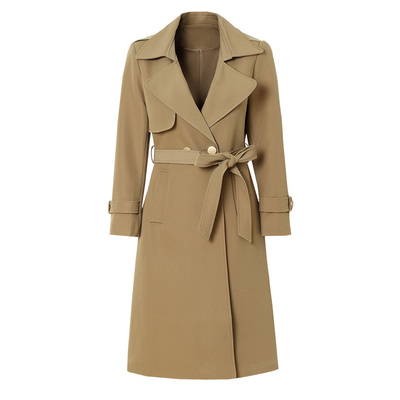 海青蓝外套中长款大衣