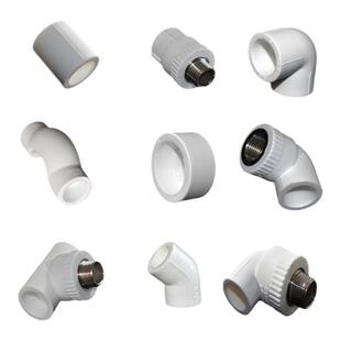 加厚PPR水管配件冷热焊接弯头三通4分内外丝直活接6分25过桥堵帽