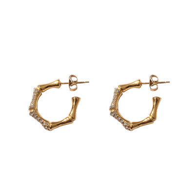 WEARRING五边形竹节耳环