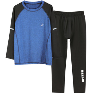 胖童男童速干体能训练服中大童青少年篮球服胖男孩跑步运动服套装