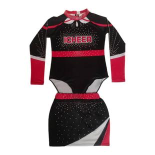 定制啦啦操比赛服装啦啦队演出服竞技健美操服装舞蹈服运动会花球