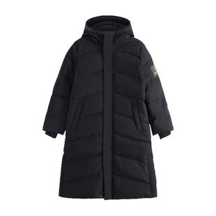 诺诗兰儿童羽绒服男童长款外套2024新款中大童加厚冬装防风保暖潮