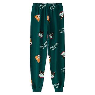 周步凡男童秋裤纯棉宝宝内穿儿童保暖单裤子中大小童男孩棉毛睡裤