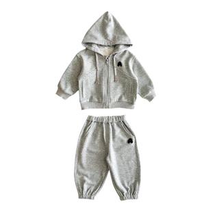 男宝宝套装春装男童婴儿衣服韩版幼儿春秋季外套儿童两件套外出服