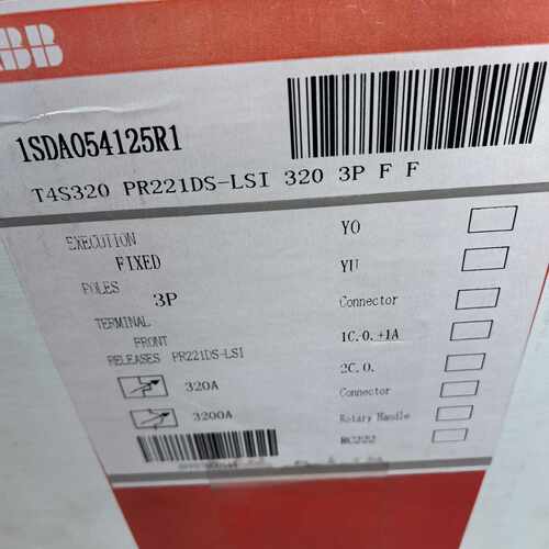 塑壳断路器T4S320 PR221DS-LSI 320—议价