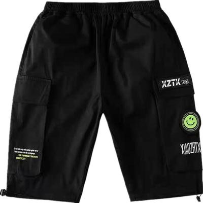 潮牌五分裤牛仔布短裤童裤