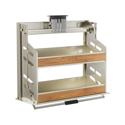 吊柜无需开门下拉篮调味篮