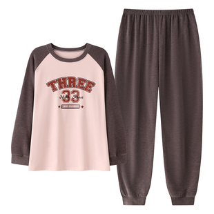 带胸垫睡衣女xs矮个子秋冬德绒圆领加绒家居服冬季150小个子套装