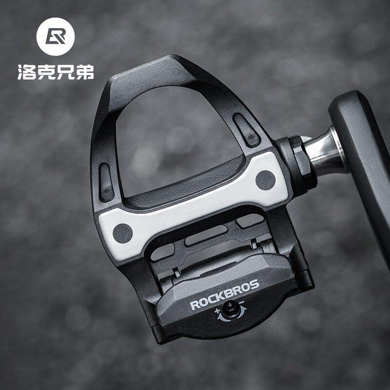 洛克兄弟公路车锁踏碳纤维培林SPD钛轴骑行脚踏板锁片自行车装备