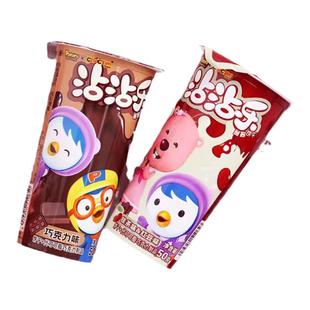 Pororo啵乐乐沾沾乐蘸酱饼干棒巧克力味牛奶草莓抹茶味儿童零食