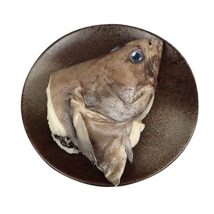 格陵兰深海碟鱼头鸦片鱼头超大新鲜急冻鲽鱼头比目鱼头包邮顺丰