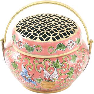 纯铜手炉取暖老式铜炉古代暖手炉烧炭便携小手炉古风怀炉手捧随身