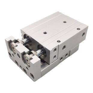 亚替代款高精度气动滑台气缸HLQ20 HLQ25X10/2030405075100125150