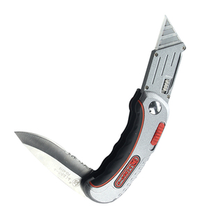 日本福冈进口重型美工刀工业用折叠梯形壁纸刀片加厚德国电工工具