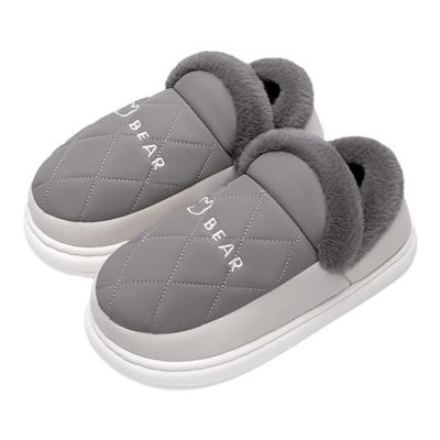 全包跟棉拖鞋男款冬季室内家居2025新款防水保暖加绒棉鞋女士冬天