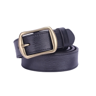 皮带女头层纯牛皮复古真皮擦色装饰百搭牛仔裤腰带休闲铜针扣裤带
