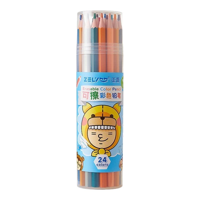 正霖环保可擦彩色铅笔六角杆