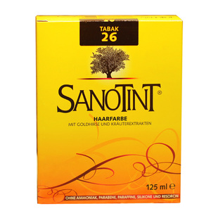 意大利Sanotint无氨孕妇染发剂无刺激天然盖白发植物染发膏黑色