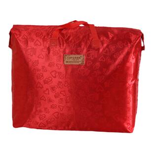 结婚庆喜庆空调夏棉被子四件套手提收纳包装袋子陪嫁礼品喜被红色