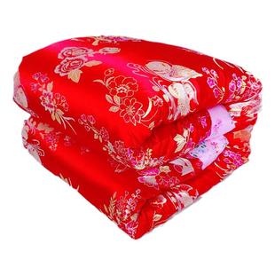 古代老式丝绸缎杭州织锦缎被面结婚四季被套被子被芯定制被棉花