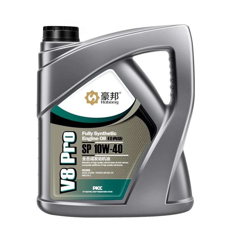 机油全合成SP级10W-40四季通用汽车机油发动机润滑油4L装正品豪邦