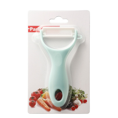 陶瓷削皮刀礼品插卡瓜果土豆毛刮皮刨子水果刀苹果家用瓜刨削皮器