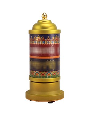 合金彩绘桶家用摆件电动