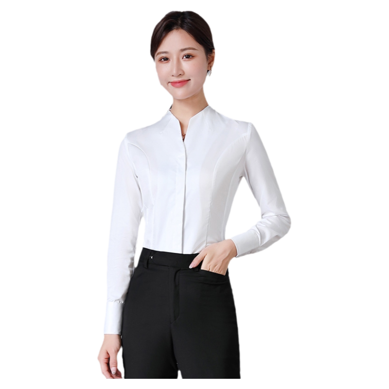 奔驰4s店衬衣工作服修身ol长袖