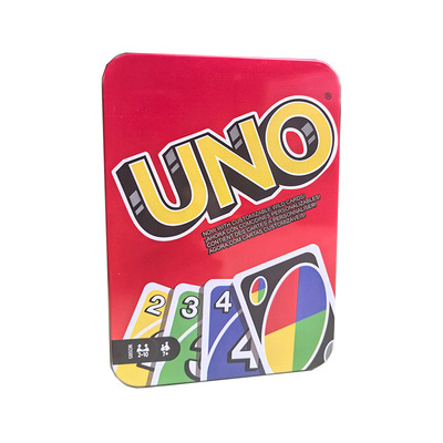 UNO桌游欢乐FLIP双面版卡牌乌诺经典多人休闲聚会纸牌WILD铁盒装