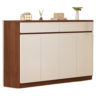 入户鞋柜家用门口玄关一体柜靠墙2026新款门外走廊用大容量收纳柜