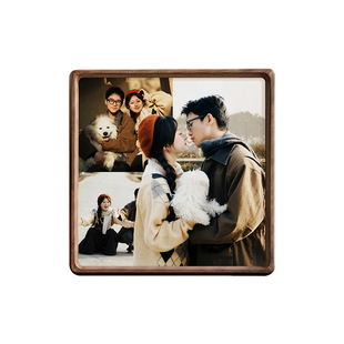 洗照片做成情侣婚纱照挂墙实木相框定制diy结婚写真摆台新婚礼物