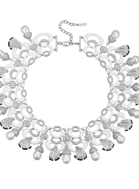 【秀款限定】MOH ICON系列珐琅蝴蝶元素颈饰水晶珍珠女款项链礼物