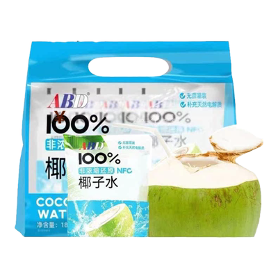 NFC0脂肪纯椰青水180ml*5袋