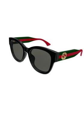 开云眼镜 古驰GUCCI蝶形织带色镜腿男女同款太阳镜墨镜GG1866SK