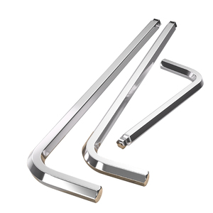 S2加硬L型六角匙内六角扳手单个内六方螺丝刀内六角扳手2.5/3/6mm