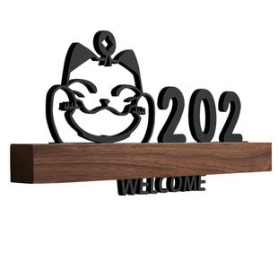 亚克力门牌号码牌家用定制门牌号创意个性房间酒店可爱情侣房号数字门贴民宿入户轻奢包厢牌子字订制木质贴牌