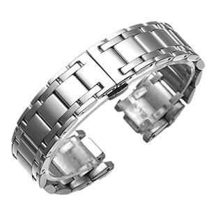 适配罗西尼表带钢带5565/5566/6566/5567/5568男女凹口手表链20mm