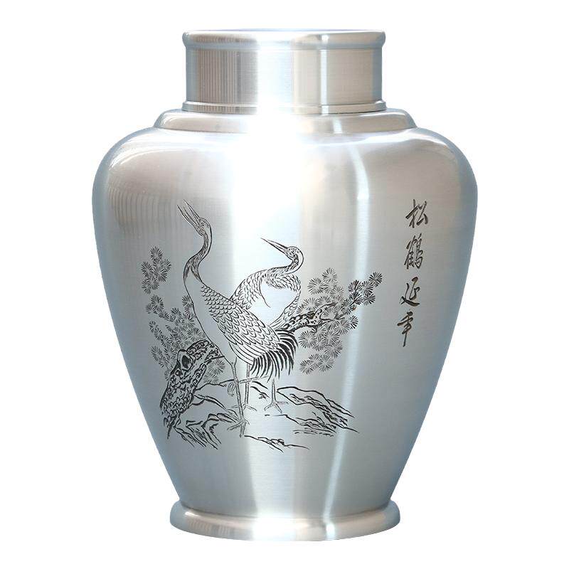 个旧纯手工999纯锡十斤装储酒坛